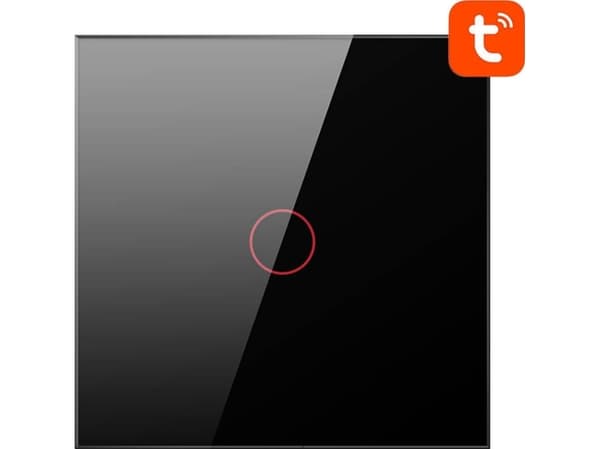 Älykäs valokytkin WiFi Avatto TS02-EU-B1 1 Way TUYA (musta)