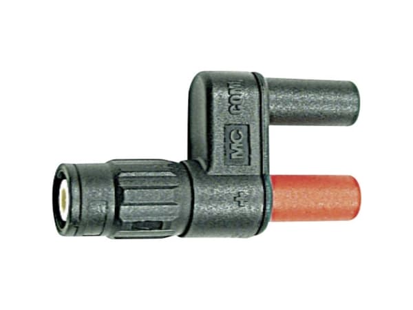 Stäubli XM-BB/4 Mätadapter BNC-kontakt - Uttag 4 mm beröringssäker Svart, Röd
