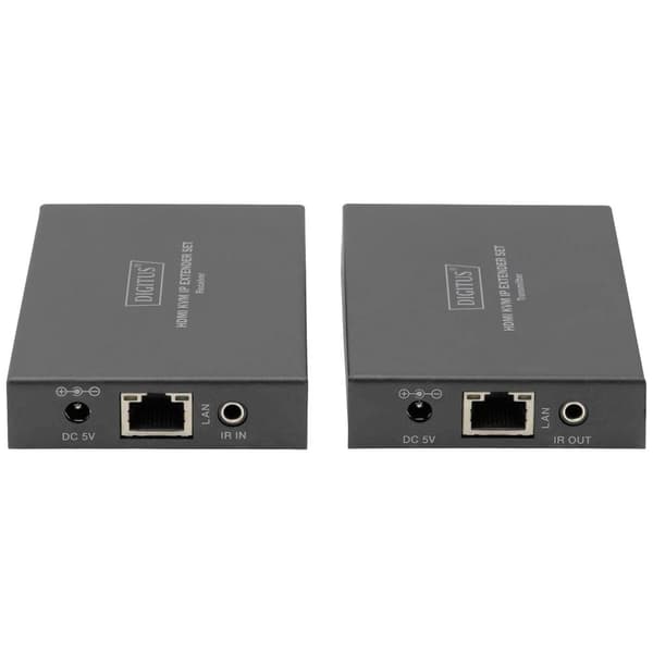 Digitus DS-55507 HDMI / RJ45 Adapter [1x HDMI hona - 1x HDMI hona] Svart 4K UHD