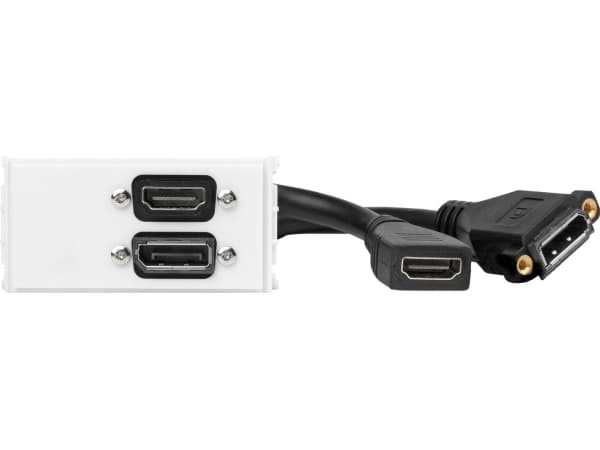 VivoLink - Pistorasiapaneeli - seinäasennettava - HDMI, DisplayPort