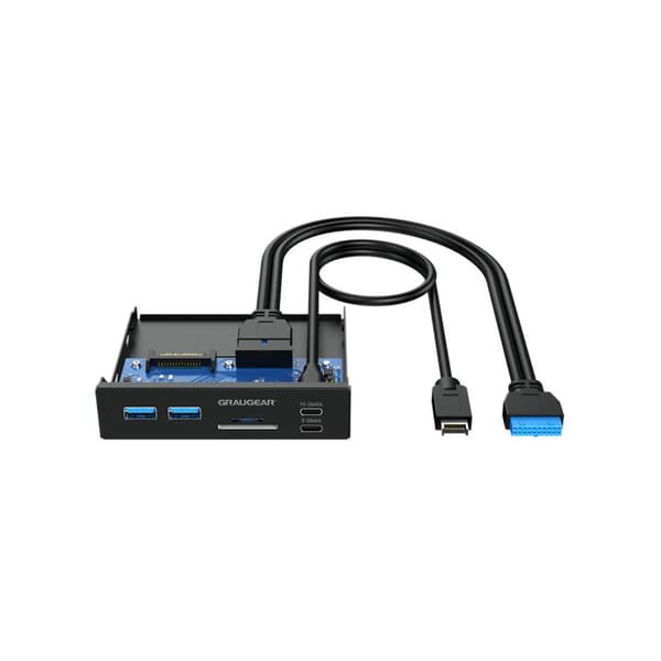 GrauGear G-MP01CR 6 Port USB 3.0-hubb Svart