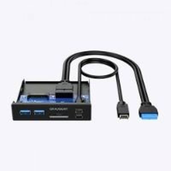 GrauGear G-MP01CR 6 Port USB 3.0-hubb Svart
