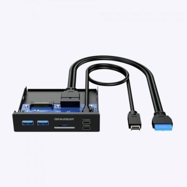 GrauGear G-MP01CR 6 Port USB 3.0-hubb Svart Svart