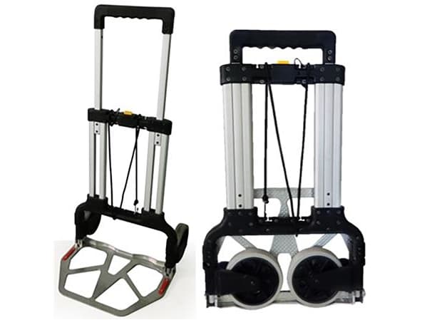 Bagagevogn, sammenklappelig. Klarer 125 kg. Super handy at have med.Kun 6,5 cm dyb når den er klappet sammen