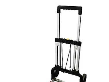 Bagagevogn, sammenklappelig. Klarer 125 kg. Super handy at have med.Kun 6,5 cm dyb når den er klappet sammen