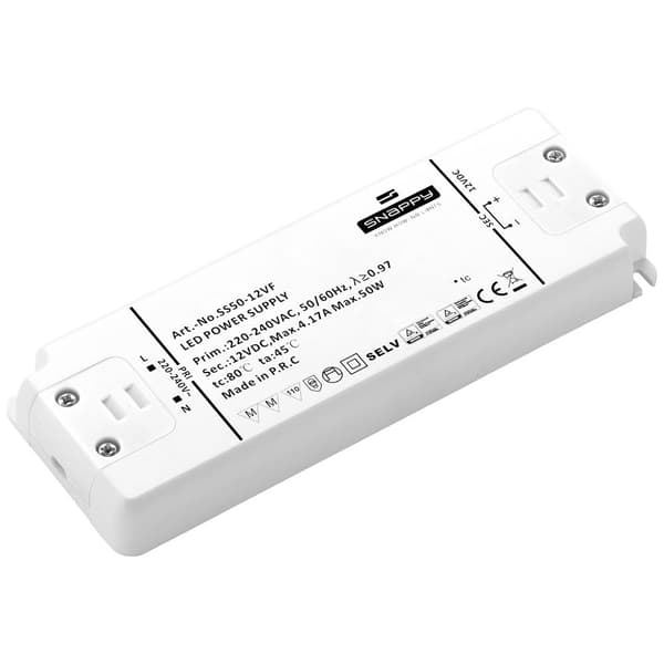 Dehner Elektronik LED transformator, LED driver Konstantspänning 50 W 4.16 A 12 V/DC Överbelastningsskydd, Överspänning