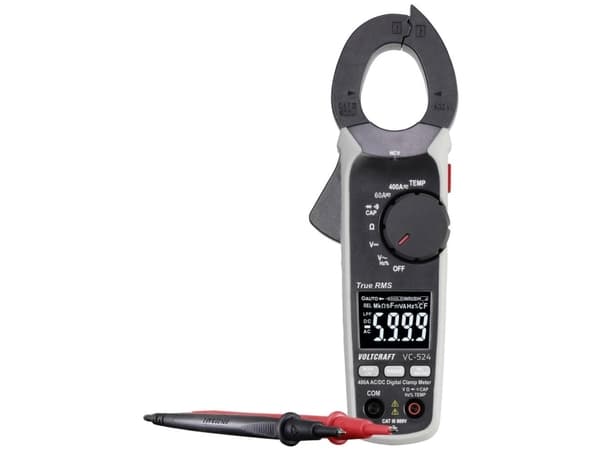 VOLTCRAFT VC-13772760 Strømtang digital CAT III 600 V Visning (counts): 6000