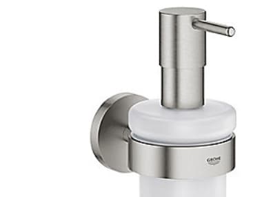 Grohe Start tvålpump - glas/metall Supersteel med hållare