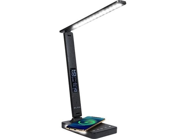 Bordlampe + Trådløs ladepute LB13 Sort