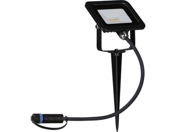Paulmann Plug & Shine, Markbelysning utomhus, Svart, Gjuten aluminium, IP65, Trädgård, III