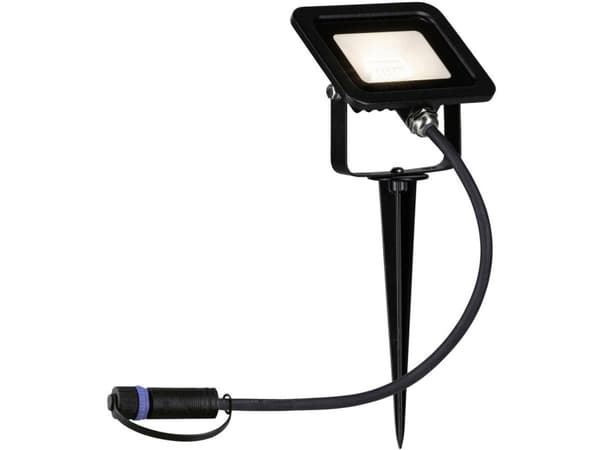 Paulmann Plug & Shine, Markbelysning utomhus, Svart, Gjuten aluminium, IP65, Trädgård, III