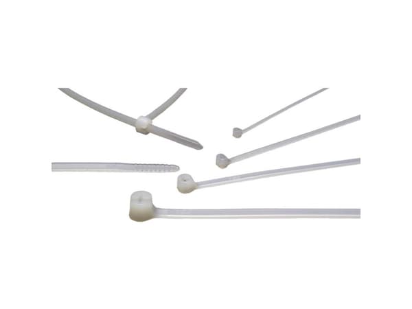 Helukabel 91088-500 TY29M Kabelstrips med ståltunge 771 mm 6.90 mm Hvid, Transparent Med metaltap 500 stk
