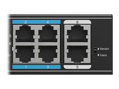 Milesight MS-S0204-EL - Switch - 4 x 10/100 (PoE+) + 2 x 10/100 (opplink) - stasjonær, veggmonterbar - PoE+ (65 W)