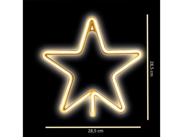 CPA TelForceone Neon LED JUL PENTASTAR varmvit FLNE22 För evigt Ljus
