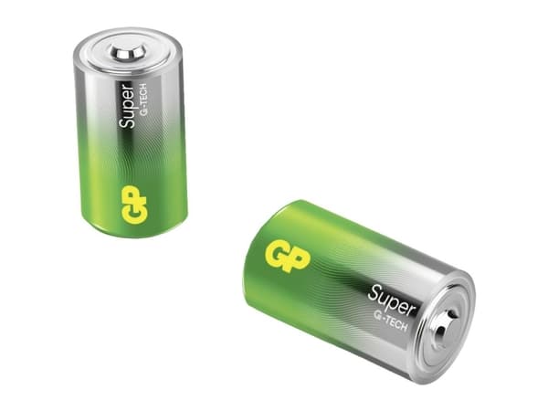 D-batteri GP Super Alkali-mangan 1,5 V 2 stk