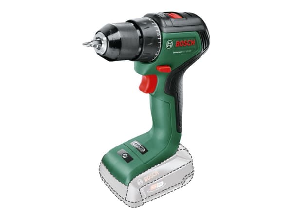 Bosch UniversalDrill 18V-60 - Drill/driver - trådløs - 2 hastigheter - nøkkelfri borhylse 13 mm - 60 N·m - uten batteri, ingen lader - 18 V - SOLO