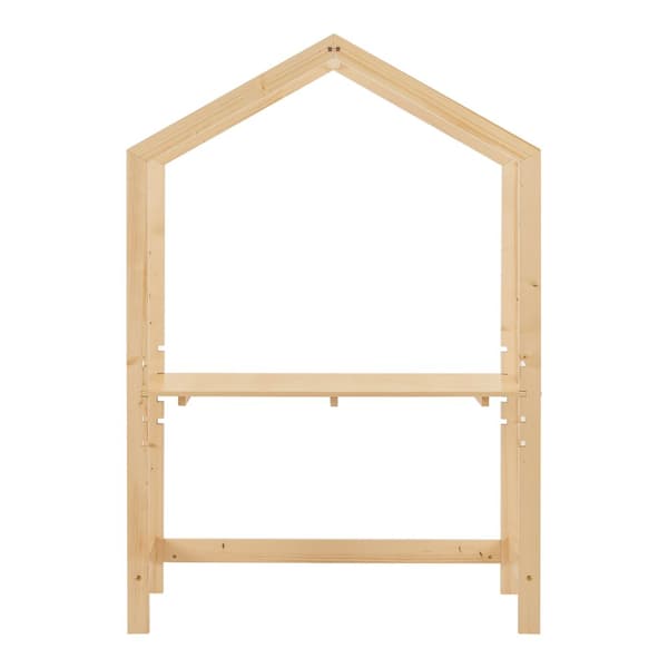Skrivbord Suså för barn med justerbar bordsskiva 160x110x50 cm furu [en.casa]
