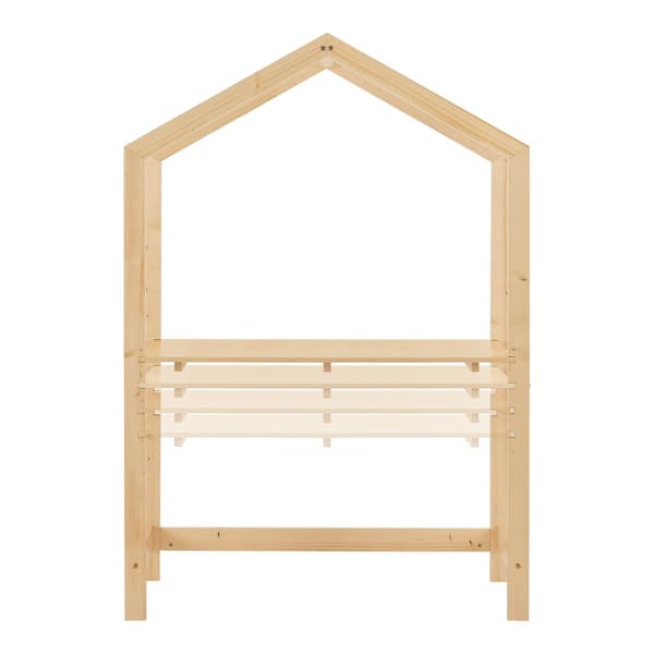Skrivbord Suså för barn med justerbar bordsskiva 160x110x50 cm furu [en.casa]
