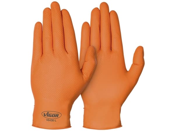 Vigor V6436-L Nitril Arbejdshandske Størrelse (handsker): L 100 stk
