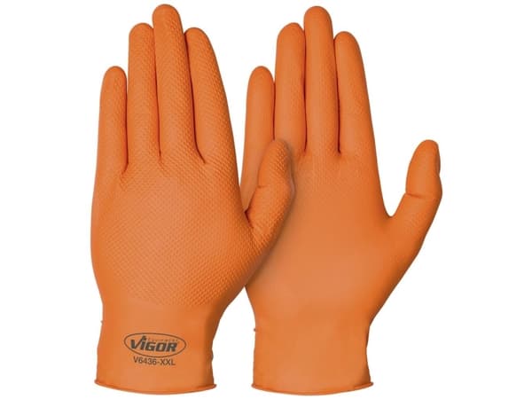 Vigor V6436-XXL Nitril Arbejdshandske Størrelse (handsker): XXL 90 stk