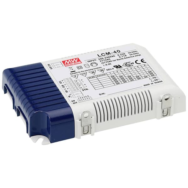 MW Mean Well LED transformator 42 W 1.05 A 2 - 100 V dimbar 1 st