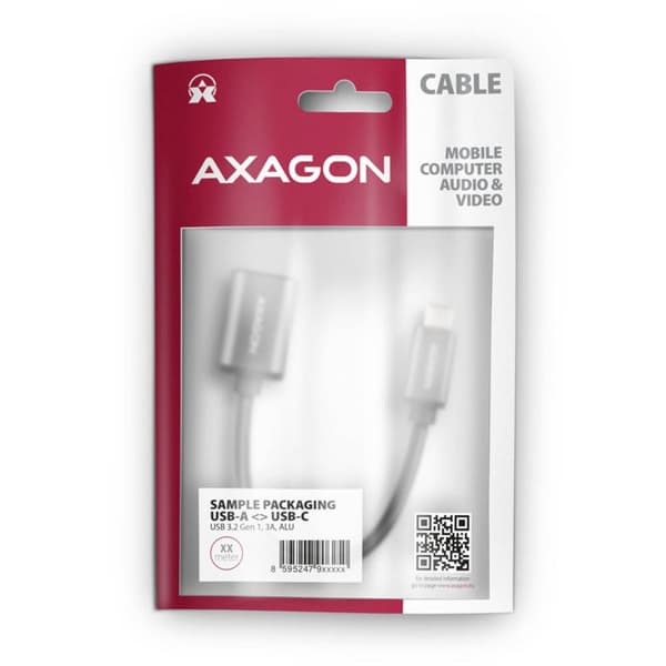 AXAGON USB-C® Adapter [1x USB-C® hane - 1x USB 3.2 Gen 1 A hona (USB 3.0)] RUCM-AFAC 0.20 m