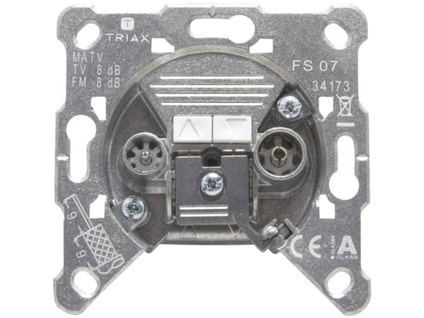 Triax FS 07 - Strömuttag - IEC-kontakt x2