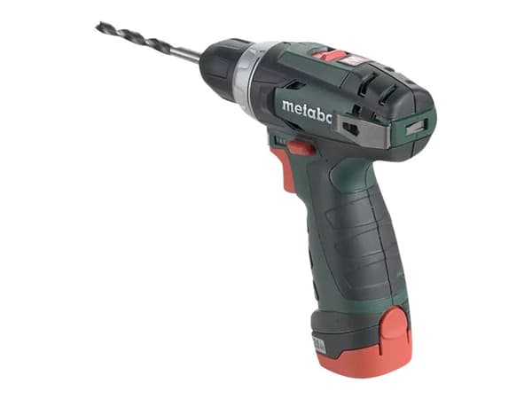 Metabo POWERMAXX BS BASIC - Drill/driver - trådløs - nøkkelfri borhylse 10 mm - 34 N·m - 2 batterier - 10.8 V