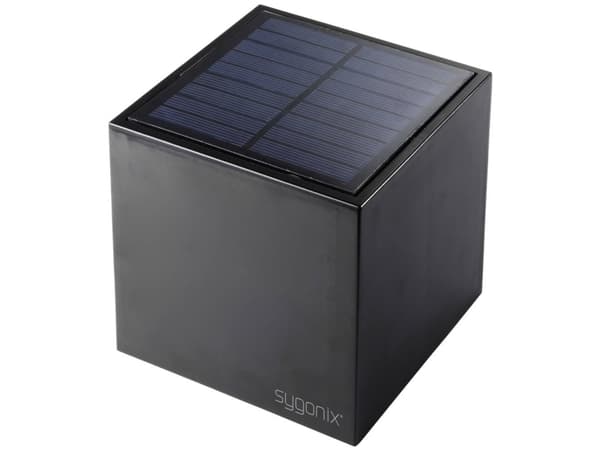Sygonix SY-5499356 Solcelle-udendørsvægbelysning SMD LED 0.9 W Sort