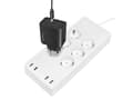 Miniatyrbilde 2 av 5: LogiLink SH0105, 6 AC-utganger, Type F, 1,8 m, Ledning & Trådløs, Hvit, Hvit