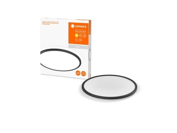 LEDVANCE Orbis Ultra Slim Backlight Click-Dim, 3000 K, 1740 lm, IP20, Sort