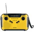 Miniatyrbild 2 av 4: Utomhusradio Schwaiger FM, AM, FM Handvev, Solcellspanel, Stänkvattenskyddad, Stötsäker, Ficklampa Gul, Svart