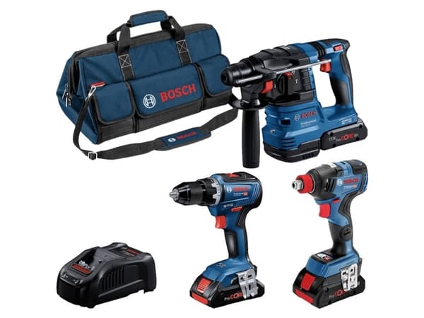 Bosch AKKUSÆT 18V GSR-55/GDX-200/GBH-22 3X4AH