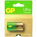 Miniatyrbild 2 av 4: Batteri D (R20) GP Ultra Alkaliskt 1.5 V 2 st
