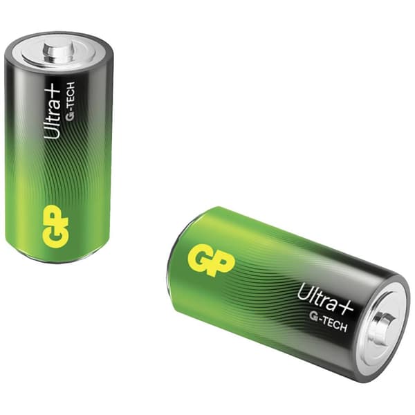 Batteri R14 (C) GP Ultra Plus Alkaliskt 1.5 V 2 st