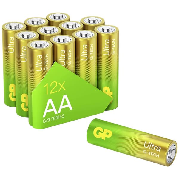 GP Ultra Batteri AA (R6) Alkaliskt 1.5 V 12 st