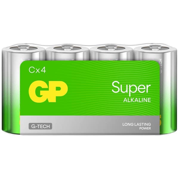 Batteri R14 (C) GP Super Alkaliskt 1.5 V 4 st