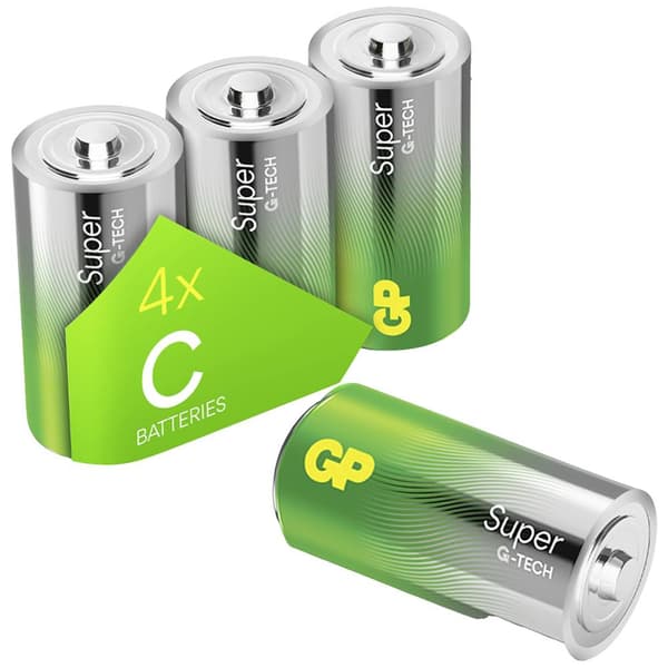 Batteri R14 (C) GP Super Alkaliskt 1.5 V 4 st