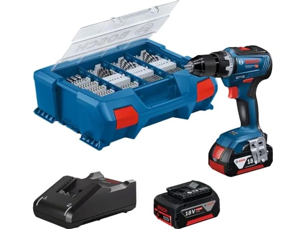 Bosch GSR 18V-55, Boremaskin med pistolgrep, Børsteløs, 1,3 cm, 1800 RPM, 3,5 cm, 1,3 cm