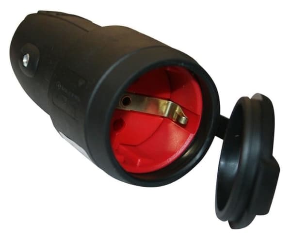 Rubbercoupling N_L Black Ip44 17031