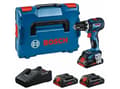 Miniatyrbilde 3 av 3: Blå Bosch Slagboremaskine GSB 18V-90 C 3x4,0Ah