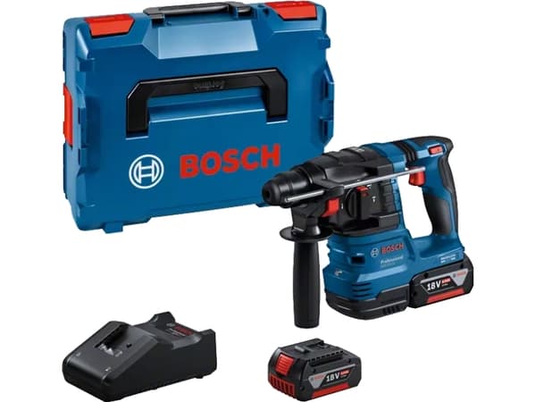 Akku-Bohrhammer GBH 18V-22 Professional, 18Volt (blau/schwarz, 2x Li-ion Akku 4,0Ah, L-BOXX)