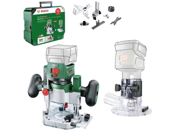 Bosch AKKUKANTFRÆSER 18V-8 M/TILBEHØR S-BOX - SOLO