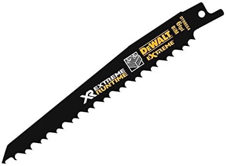 täydelliset 5 kpl 152mm bajonettisahanterät, XR Extreme Runtime -sarja Dewaltin sapelisahaan [DT99554-QZ]