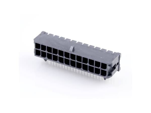 Molex Indbygningsstiftliste (standard) Samlet antal poler 24 Rastermål: 3.00 mm 430452402 1 stk Tray
