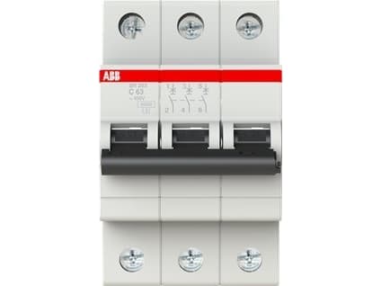 Automatisk bryter ABB SH203, 3P, C, 63A, 6kA