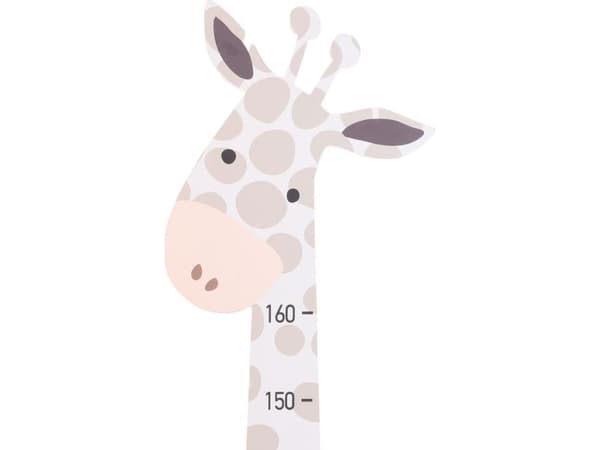 Kids Collection Barnehøydetabell for barn GIRAFFE på veggen