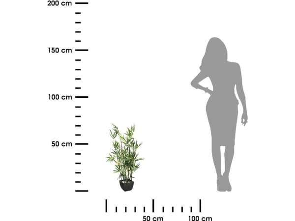 Atmosphera Konstgjord bambu i en 70 cm kruka