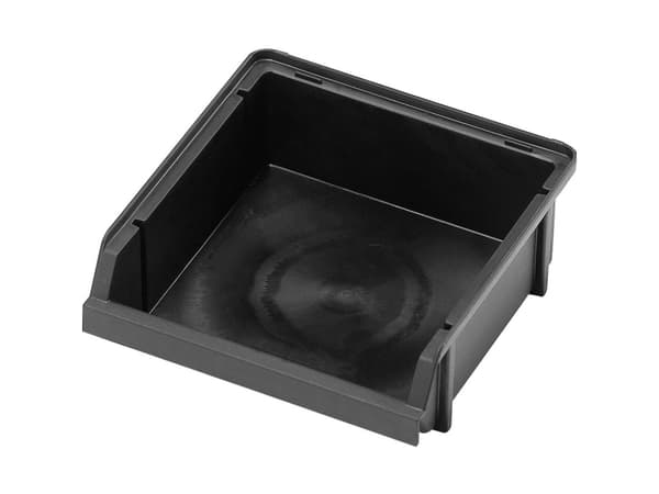 raaco 109277, Förvaringslåda för smådelar, Polypropylen, Svart, 5 kg, 125 mm, 133 mm