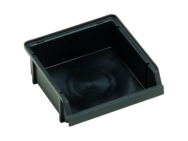 raaco 109277, Förvaringslåda för smådelar, Polypropylen, Svart, 5 kg, 125 mm, 133 mm
